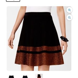 # 3/26 grace elements women’s metallic cupcake sweater skirt , size S